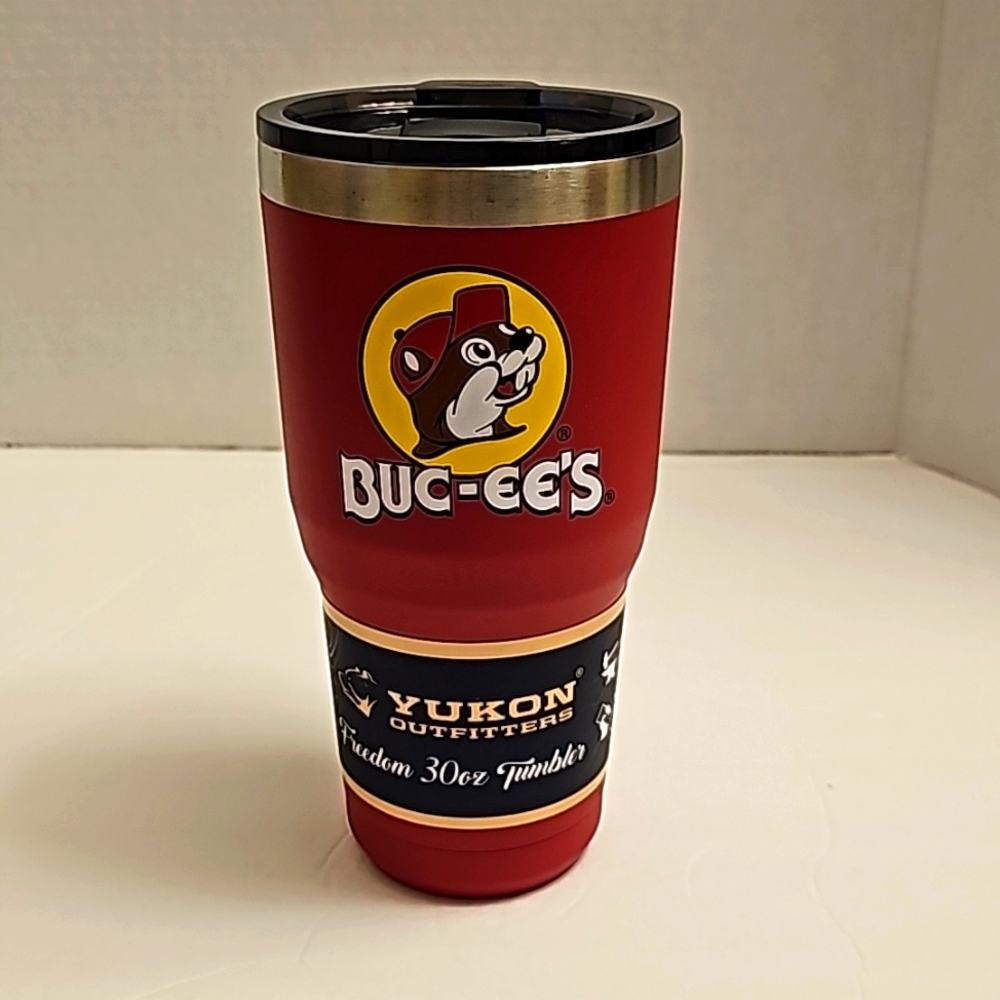 Buc-ee’s Yukon Outfitters Hot / Cold Red Tumbler Stainless Steel 30oz … - Picture 1 of 7